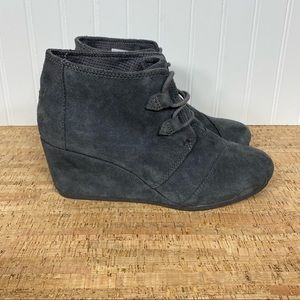 Toms Kala Wedge Bootie Gray